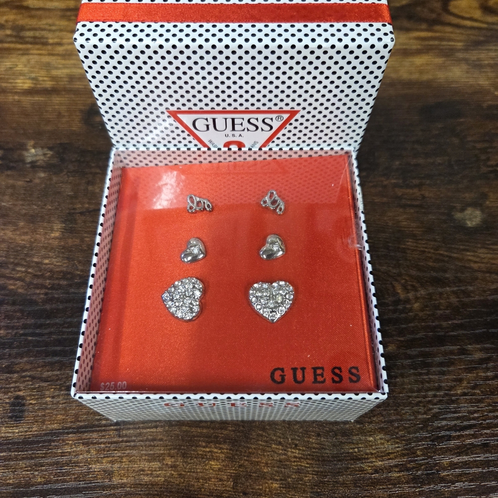 Guess Earrings Trio New in Box